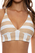 Luli Fama Golden Hour Reversible Cross Back Cross Back Bustier Top